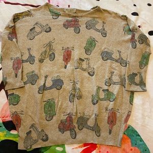 Moped Patterned Sweater